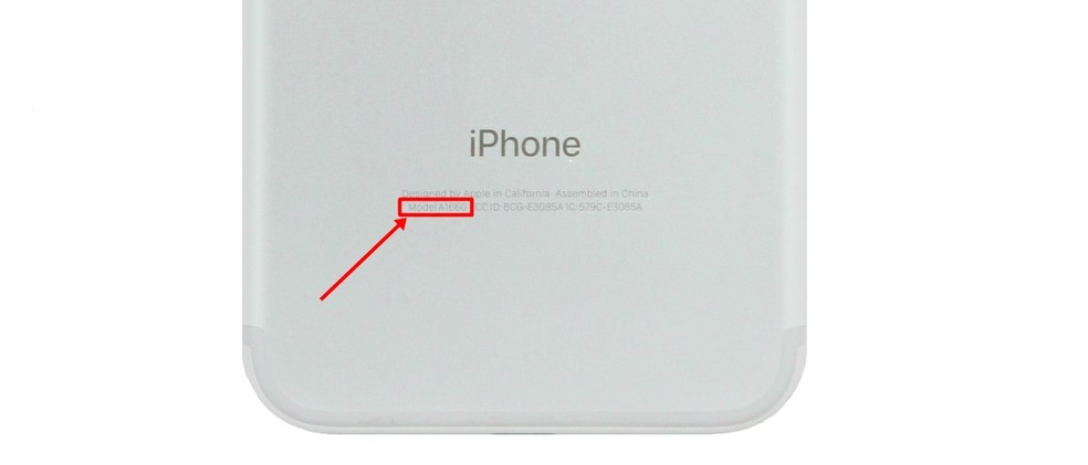 Número do modelo fica localizado na parte traseira do iPhone (Foto: Divulgação/Apple)
