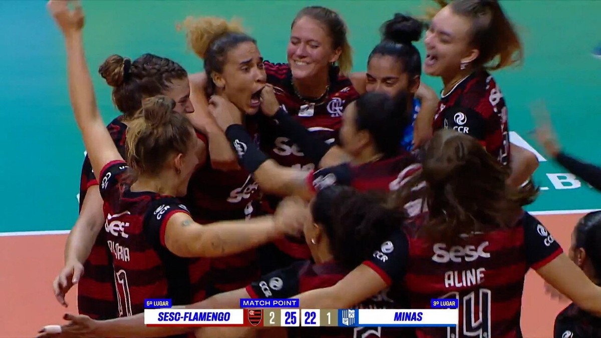 Sesc-Flamengo defeats Minas and overturns the Superliga standings |  volleyball