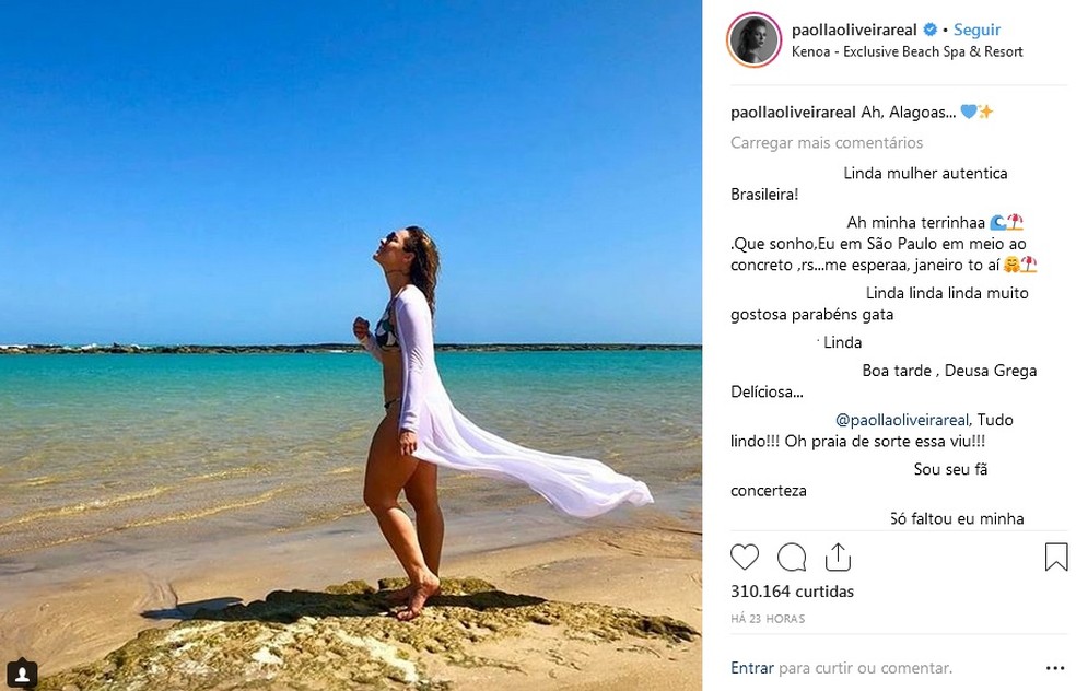 Paolla Oliveira Aproveita Dia De Sol Na Barra De Sao Miguel Al Pedacinho Do Paraiso Alagoas G1