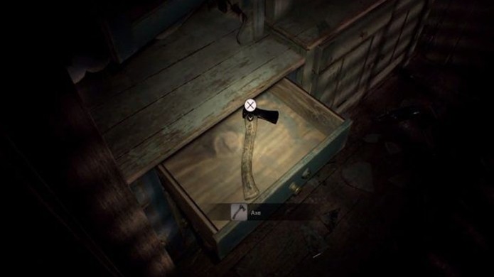 O estranho machado na demo de Resident Evil 7 parece não ter muita utilidade por enquanto (Foto: Reprodução/GameRant)