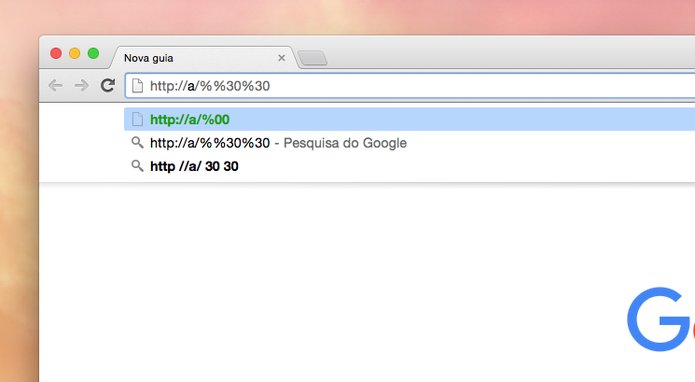 Bug no Google Chrome faz navegador travar ao digitar 16 dígitos (Foto: Reprodução/Google)