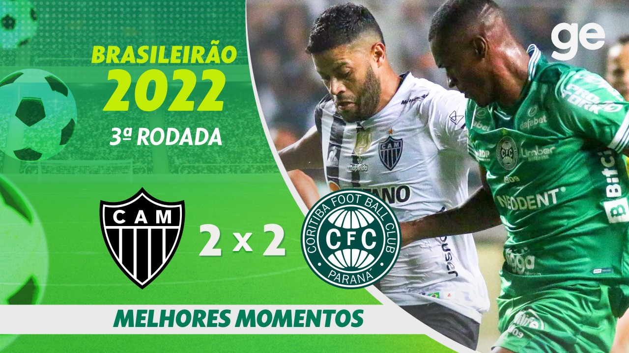 Melhores momentos: Atlético-MG 2 x 2 Coritiba, pela 3ª rodada do Brasileirão 2022