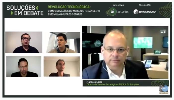 Live Soluções em Debate com Marcelo Leite, Carlos Eduardo Brandt, Ray Chalub e Victor Queiroz  (Foto: Reprodução)