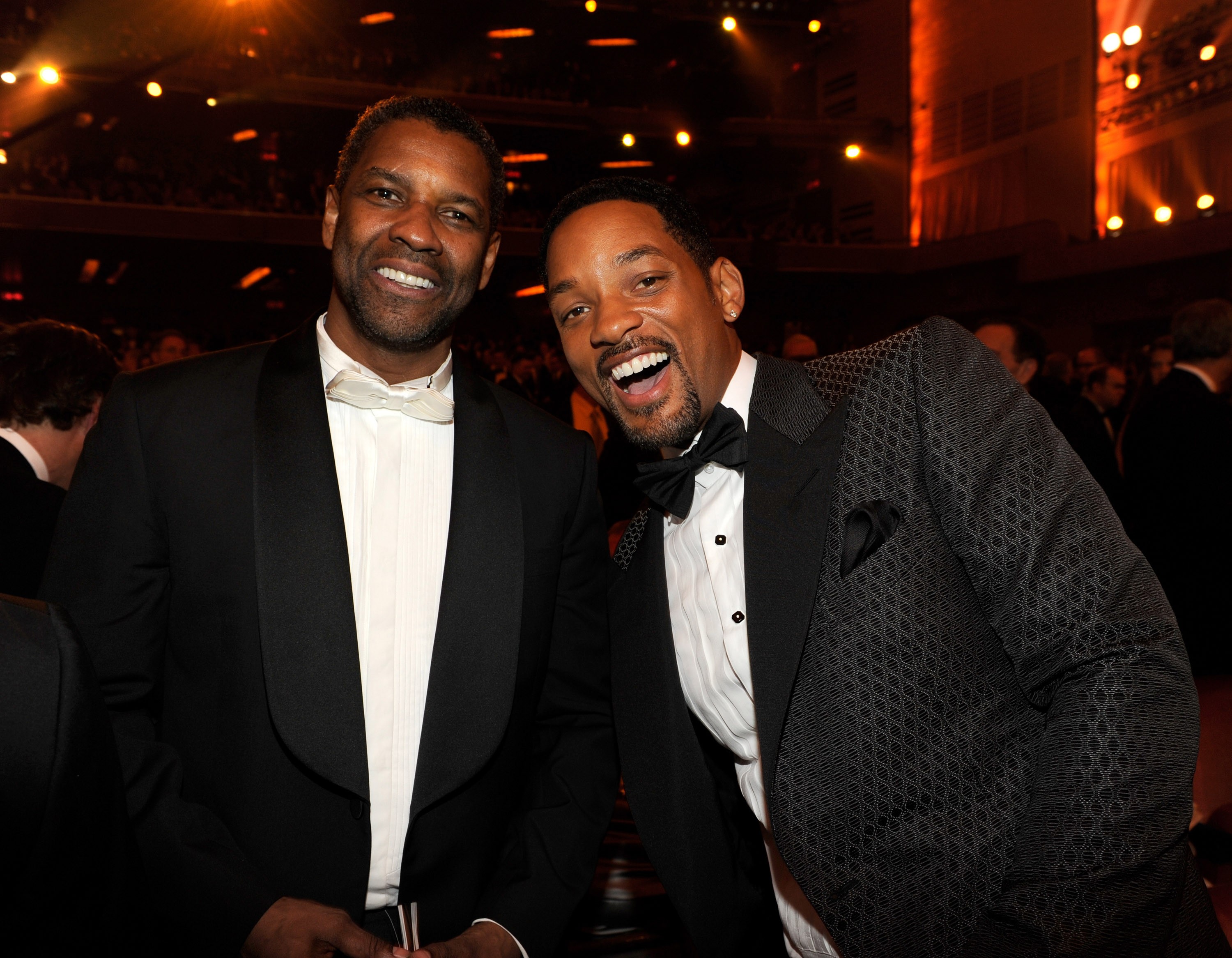 Oscar 2022: Denzel Washington (esq.) e Will Smith (dir.) concorrem para Melhor Ator (Foto: Kevin Mazur/WireImage)