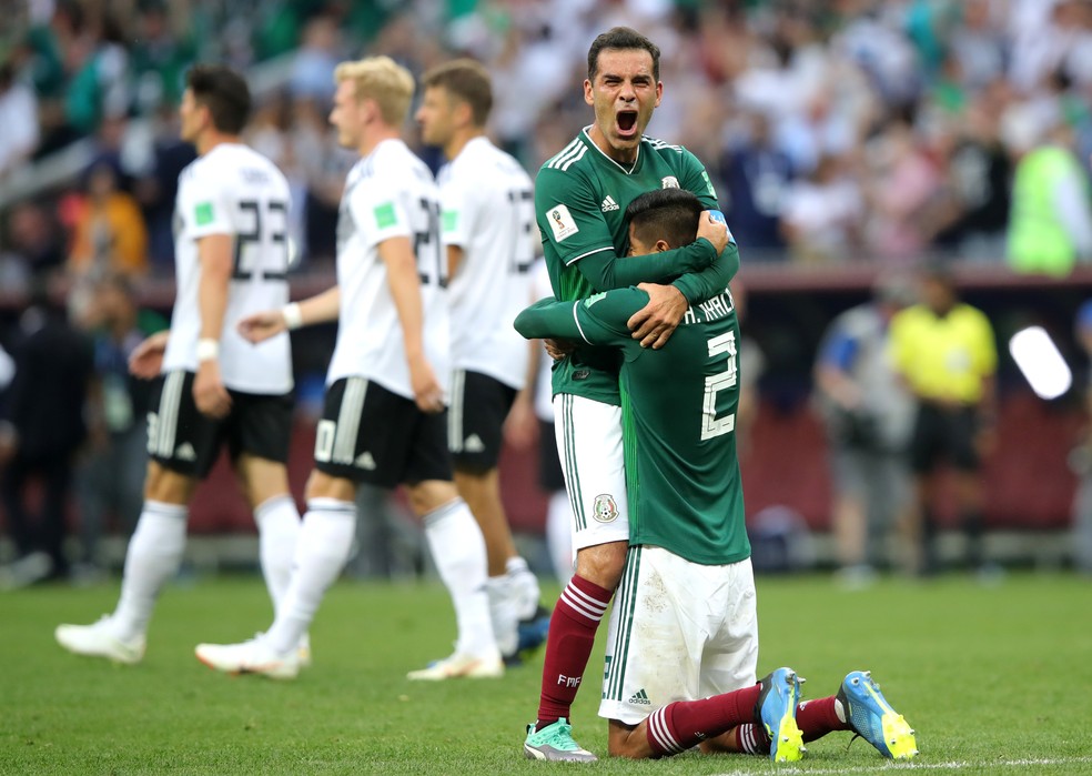 O experiente Rafa MÃ¡rquez na sua quinta Copa do Mundo com a camisa do MÃ©xico antes de se aposentar do futebol (Foto: Alexander Hassenstein/Getty Images)