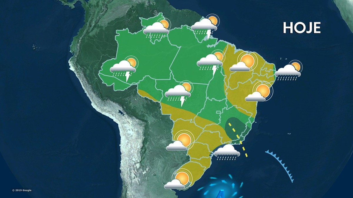 Previsão Do Tempo Para Sexta Feira 27092019 Brasil Previsão Do Tempo G1 