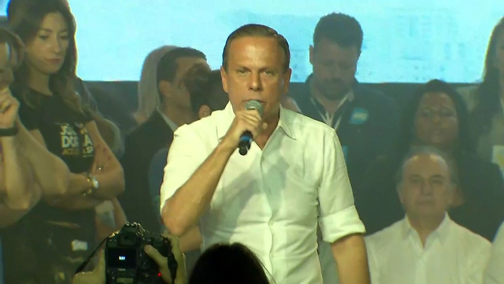Doria anuncia candidatura ao governo de SP (Foto: Reprodução/TV Globo)