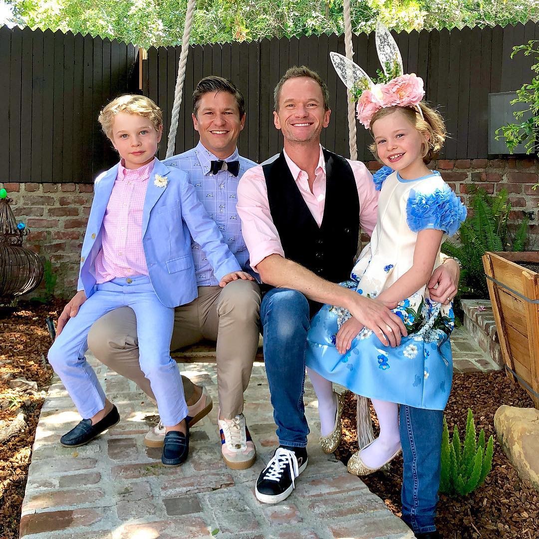 Neil Patrick Harris, David Burtka e os filhos (Foto: Instagram)