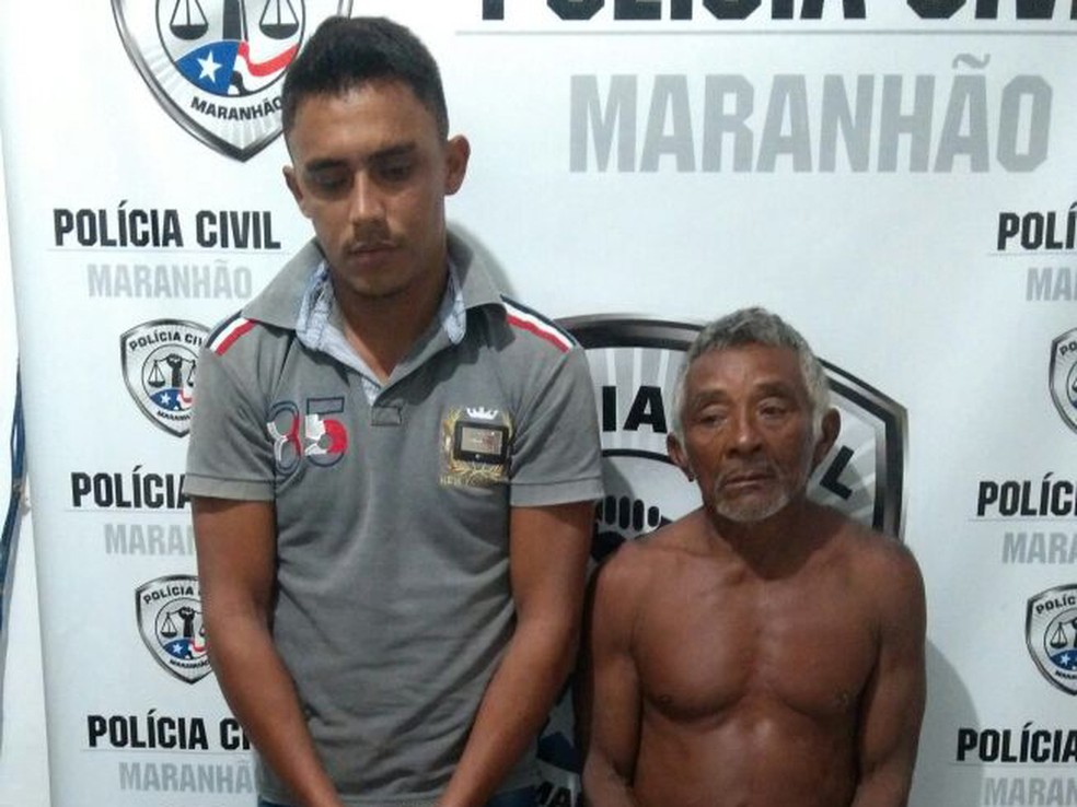 Suspeitos de matar crianças foram presos no Maranhão (Foto: Polícia Civil / Divulgação)