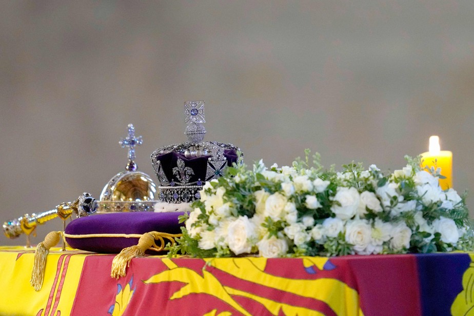 O caixão da rainha Elizabeth II