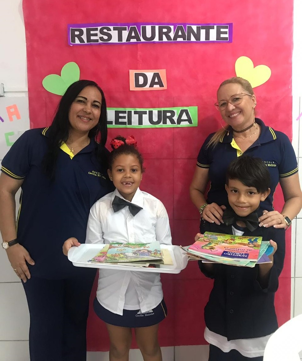 Pratos do projeto de escola em Maceió são preparados com "ingredientes" como silêncio, concentração, leitura encantamento e imaginação — Foto: Michelle Farias/G1