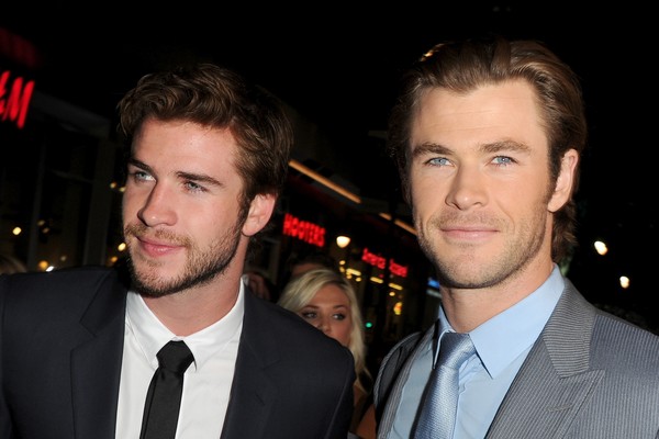 Os irmãos Liam e Chris Hemsworth (Foto: Getty Images)