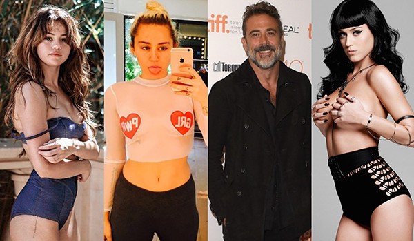 Selena Gomez, Miley Cyrus, Jeffrey Dean Morgan, Katy Perry (Foto: Getty Images / Instagram / Divulgação)