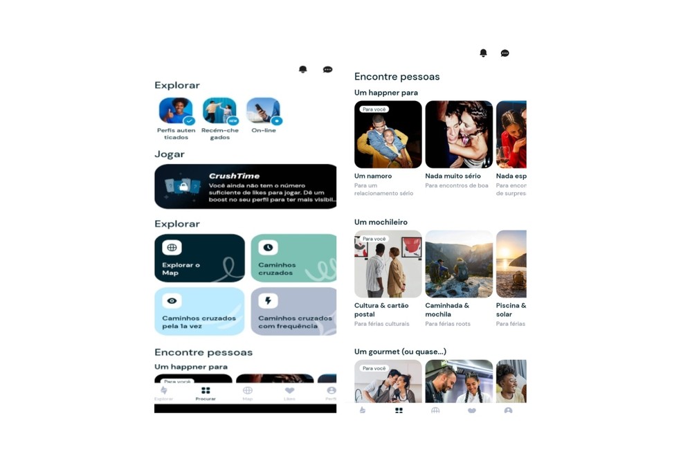 O Happn ajuda os estudantes a paquerarem nas universidades — Foto: Reprodução/Gisele Souza