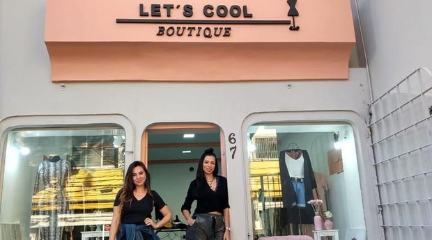 Viviane Siqueira e Bruna Lopes, sócias e proprietárias do brechó Let's Cool Boutique (Foto: Acervo Pessoal)