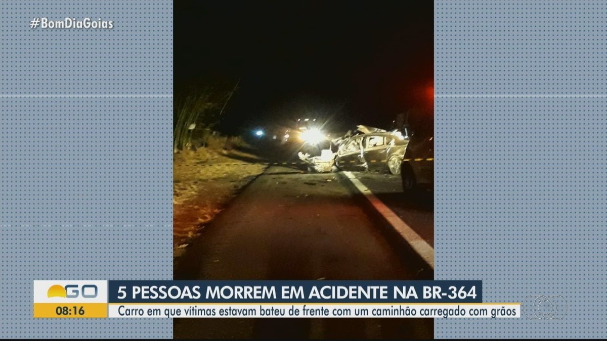 Cinco Homens Morrem Após Carro Bater Contra Carreta Na Br 364 Em