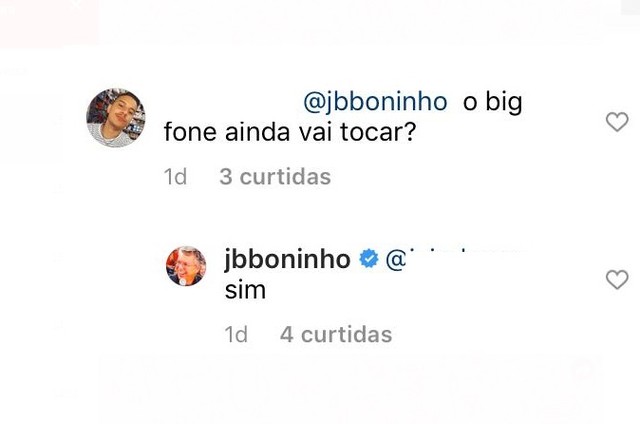 Boninho diz que Big Fone voltará a tocar (Foto: Reprodução)