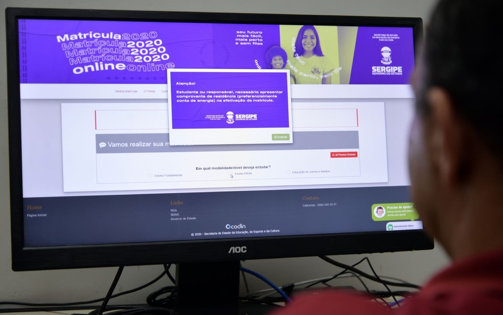 Portal da Matrícula — Foto: ASN/Divulgação