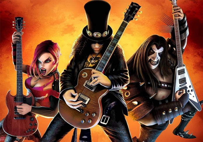 Personagens desenhados por Cameron no Guitar Hero III (Foto: Divulgação)