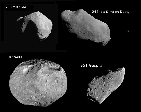 Cerca de 500 mil asteroides foram catalogados até agora (Foto: NASA/ESA)