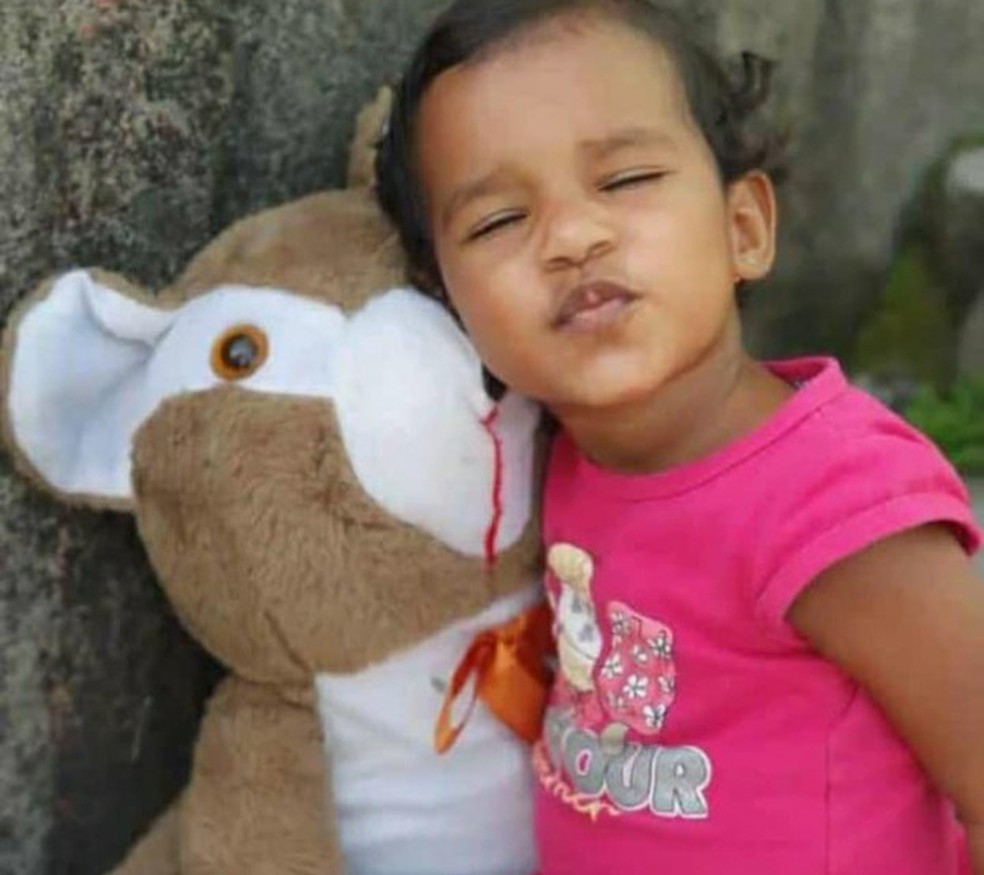 Maria Sophia Gonçalves da Silva, de 2 anos, morreu após ser baleada em São João — Foto: Arquivo pessoal