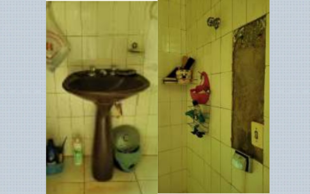 Banheiro utilizado por idosa resgatada em situação análoga à escravidão em Ribeirão Preto, SP — Foto: Divulgação/MPT