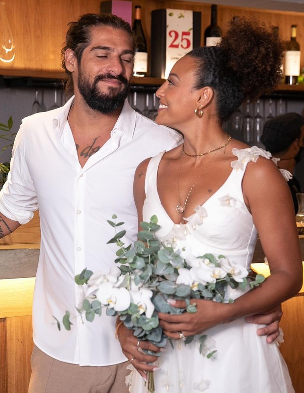 Sheron Menezzes e Saulo Camelo se casam em cerimônia civil no Rio de Janeiro (Foto: Sabrina Vasconcelos)