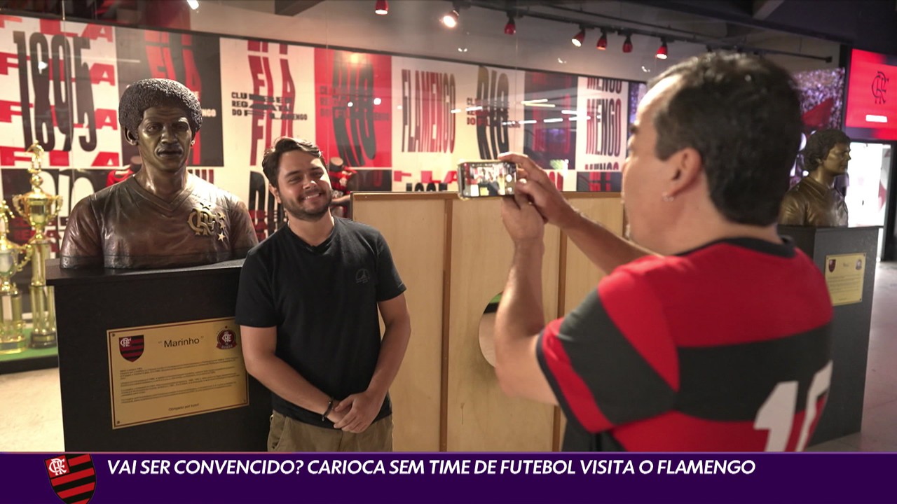 Vai ser convencido? Carioca sem time de futebol visita o Flamengo