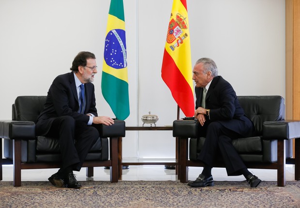 Michel Temer recebe o presidente do Governo da Espanha, Mariano Rajoy (Foto: Beto Barata/PR/Fotos Públicas)