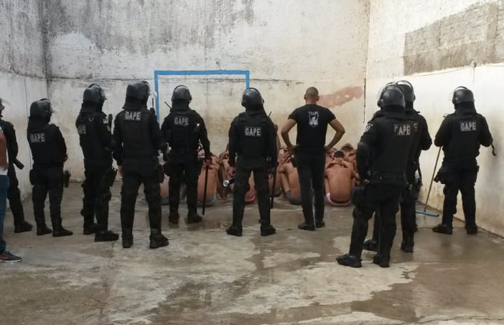Detentos tentavam cavar túnel em presídio de Ji-Paraná, RO — Foto: Gape/Assessoria/Divulgação