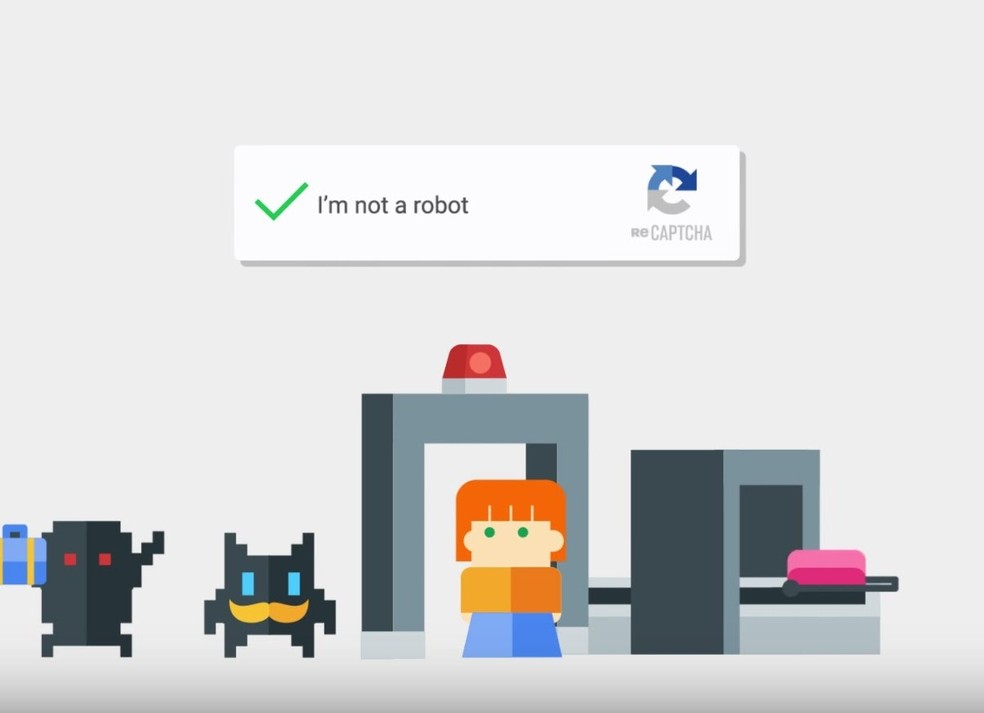 Versões mais recentes do reCAPTCHA buscam reduzir a "fricção" no uso da Internet, diminuindo as interrupções no fluxo de navegação dos usuários — Foto: Divulgação/Google