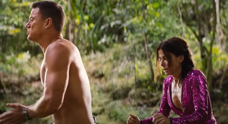 Channing Tatum e Sandra Bullock no filme Cidade Perdida (2022) (Foto: Reprodução)