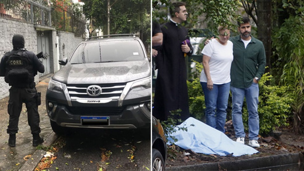 Hilux de médico foi encontrada horas após o crime na área de atuação de Tio Comel — Foto: Divulgação/Estadão Conteúdo