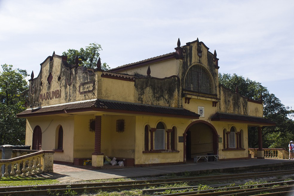 A Estação Ferroviária Marumbi fica na base do Conjunto Marumbi. — Foto: Marcio Kubo