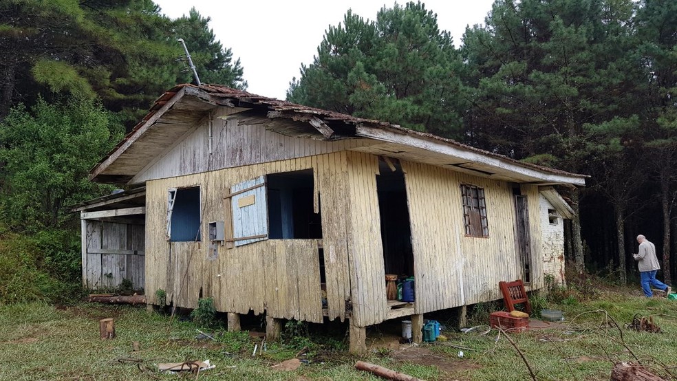 Alojamento de trabalhadores em Rancho Queimado (Foto: MPT-SC/DivulgaÃ§Ã£o)