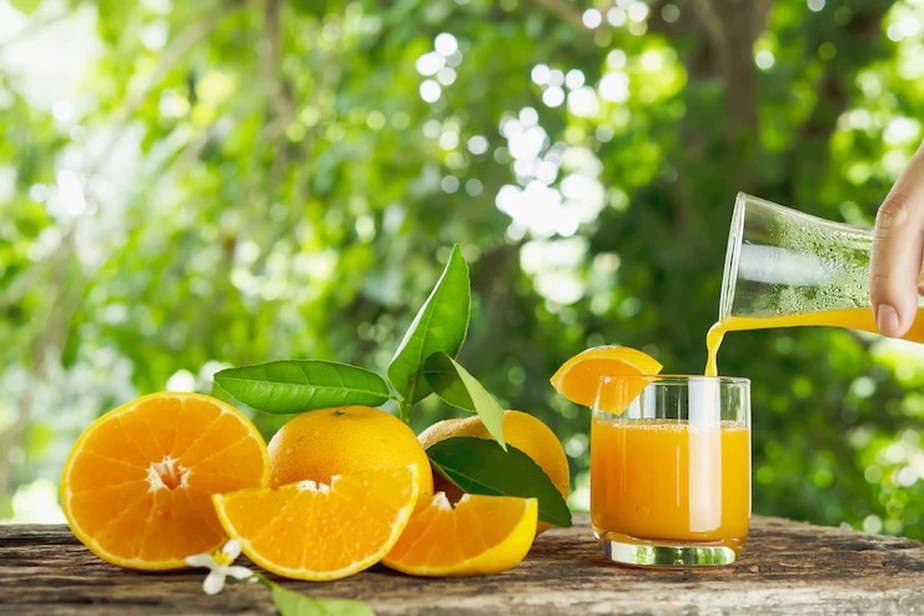 Suco de laranja, fonte de vitamina C
