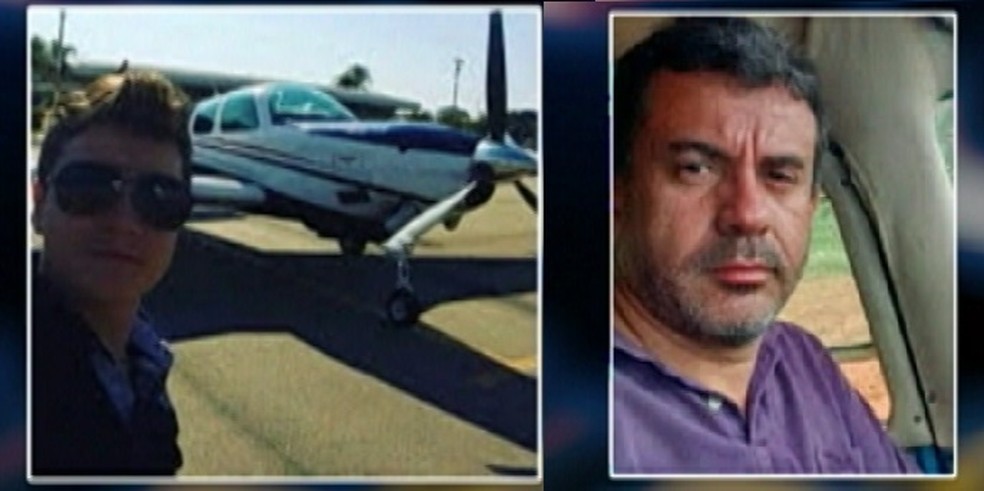 Piloto Diego Resende e o co-piloto Weverton Pereira morreram na queda do avião monomotor, em Itaituba (PA). (Foto: Reprodução / TV Liberal)