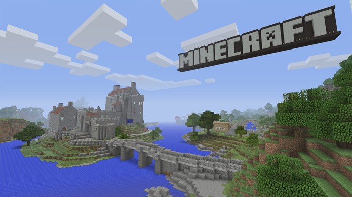 Castelo de Eilean Donan na Escócia é reproduzido no mundo tutorial de Minecraft (Foto: Divulgação)