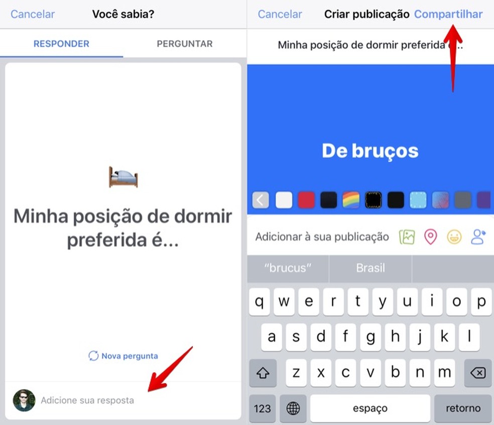 Como criar perguntas e respostas no Facebook pelo celular ...