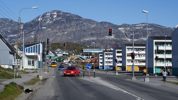 Nuuk, capital da Groenlândia  (Foto: Reprodução/Wikimedia Commons)