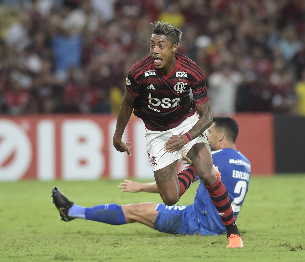 Bruno Henrique marcou seu 11&ordm; gol com a camisa do Flamengo em 17 jogos  &mdash; Foto: Andr&eacute; Dur&atilde;o