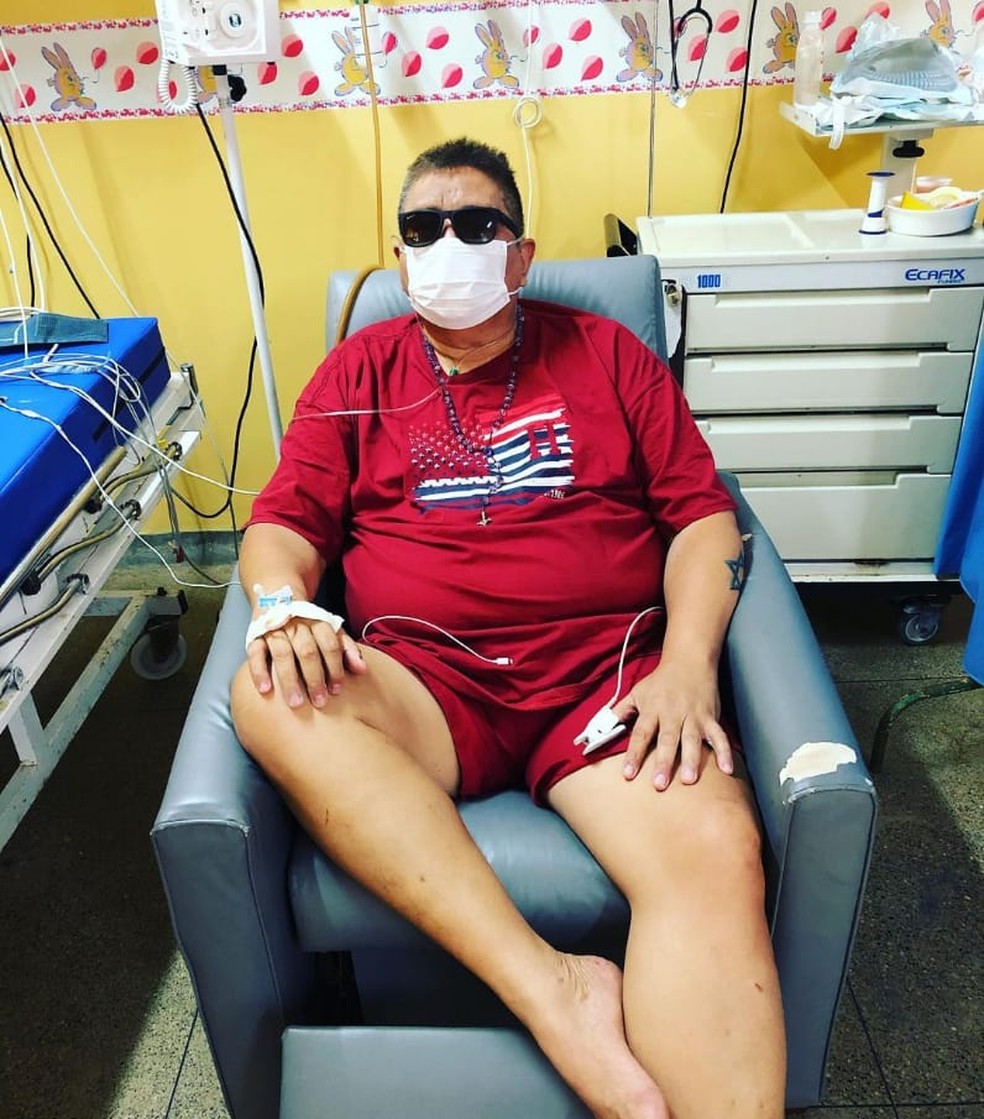 David Assayag chegou a ficar internado em Parintins. — Foto: Arquivo pessoal 