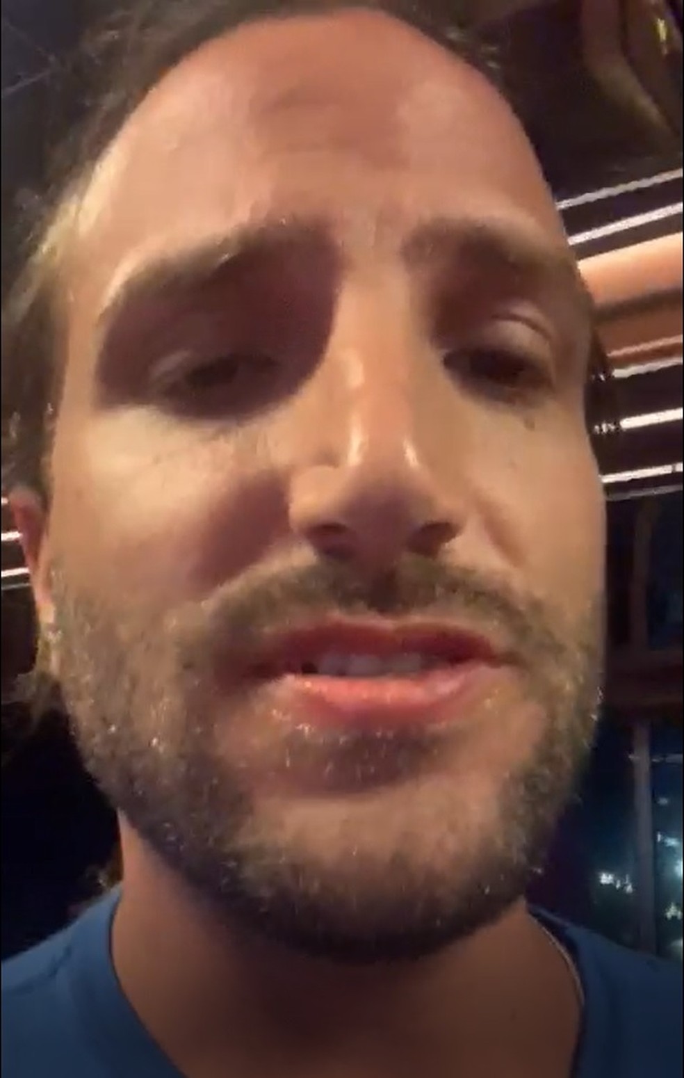 Heitor relatou situação através de vídeo enviado à TV Fronteira — Foto: Reprodução