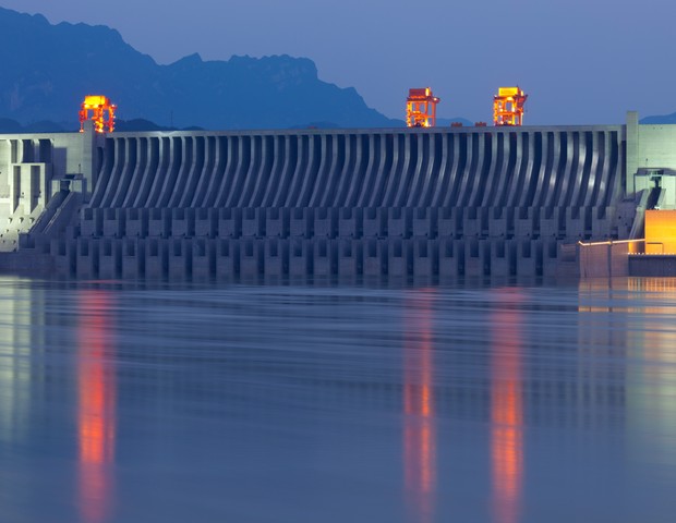 three gorges dam detail (Foto: Getty Images/iStockphoto)