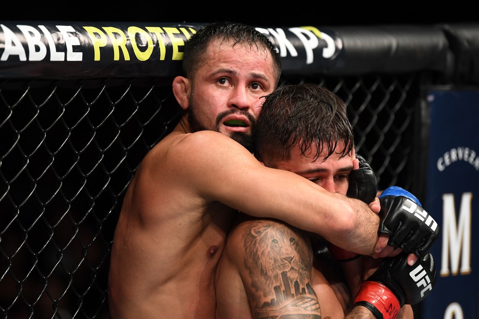 Jussier Formiga vem de vitória contra Sergio Pettis no UFC 229 — Foto: Josh Hedges/Getty Images