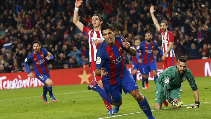 Suárez gol Barcelona Atlético de Madrid (Foto: Reuters)