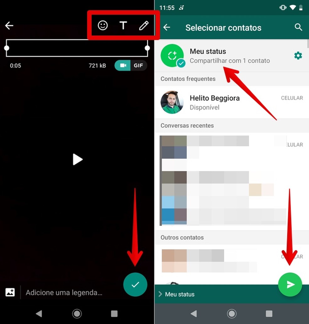 Aplicativo Para Colocar Emoji Nos Contatos Do Whatsapp Como Colocar Audio No Status Do Whatsapp Redes Sociais Techtudo
