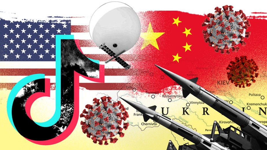 Relação sino-americana tem se deteriorado nos últimos meses e envolve conflito na Ucrânia, Taiwan, Covid-19 e o TikTok