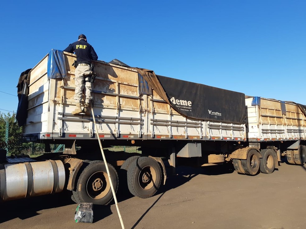 PRF-SC apreende 2,1 toneladas de maconha em carreta na BR-282 | Santa  Catarina | G1