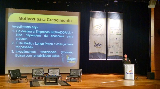Cassio Spina, fundador e presidente da Anjos do Brasil, durante evento em São Paulo (Foto: Renata Leal/PEGN)